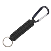 Nøglering - Keyhanger. Paracord. 16 cm. Sort